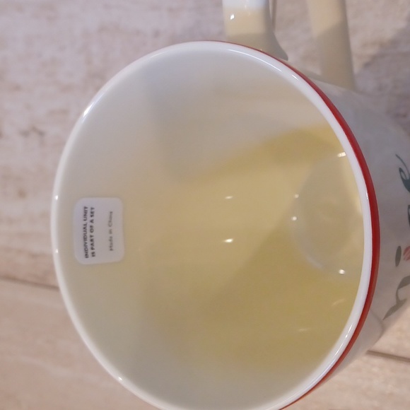 NWOT Lenox Holiday "Nice" Chocolate Covered Strawberry Mug - Picture 2 of 7